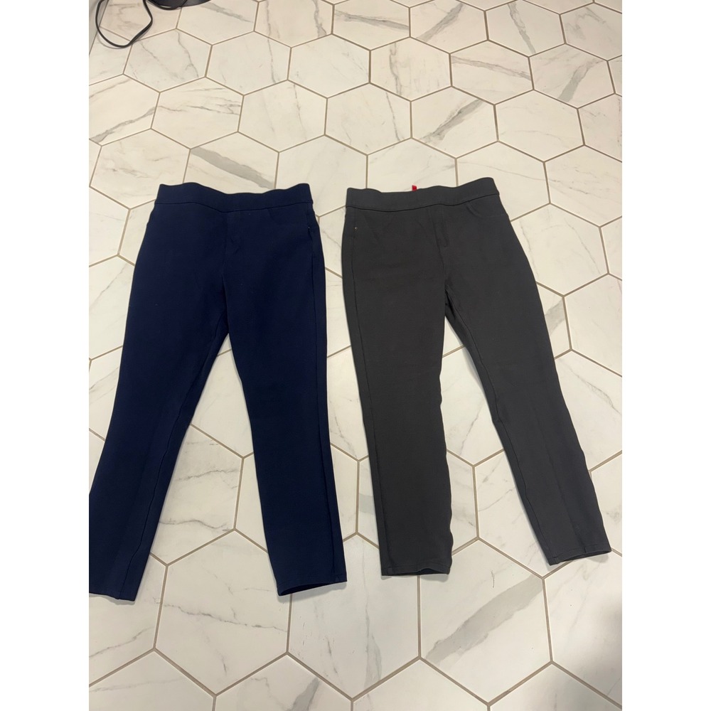 SPANX Navy and Charcoal Ponte Ankle Pants Duo